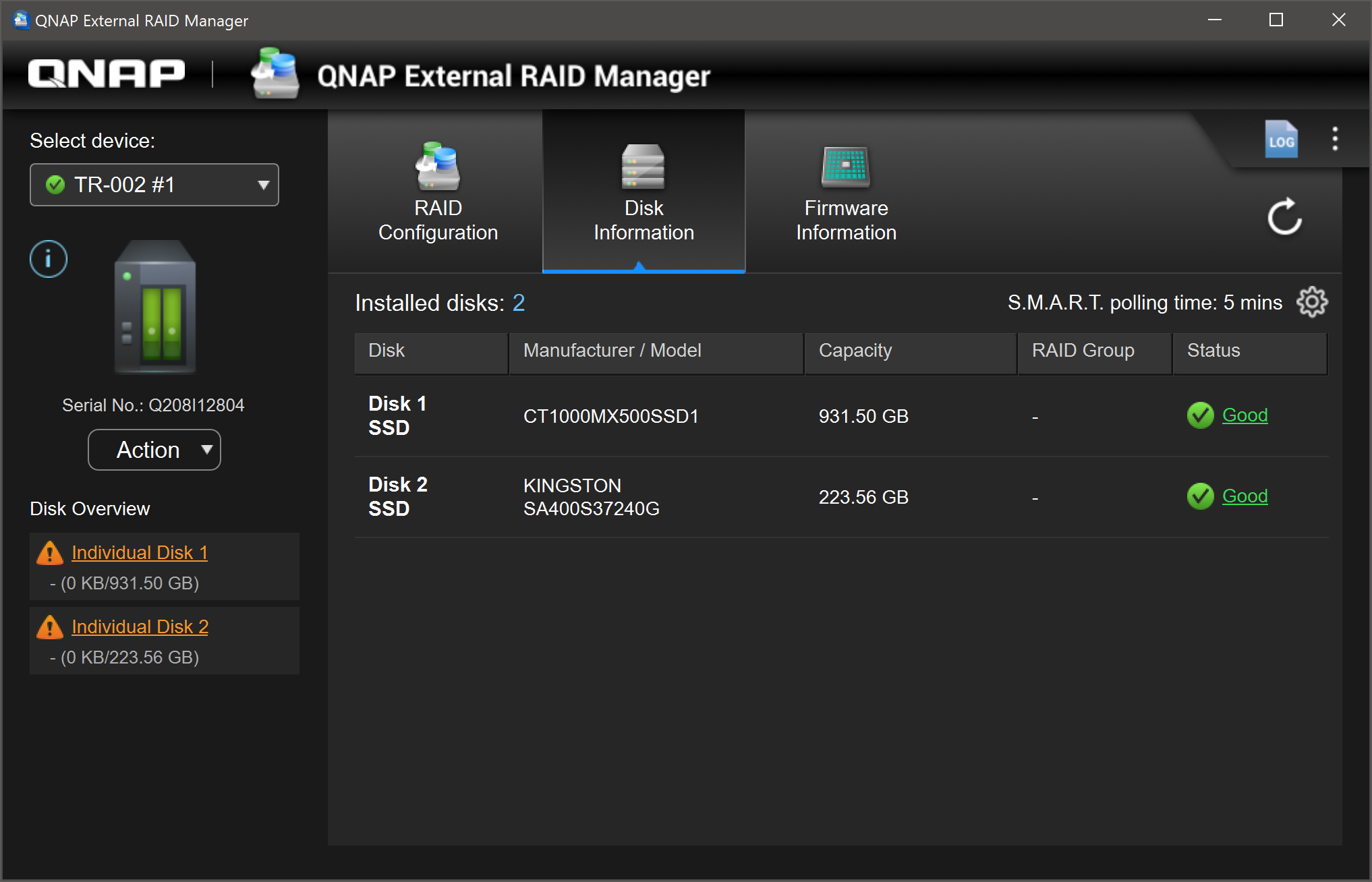 Qnap tr 004 external raid manager как настроить